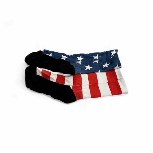 American Flag Socks - Athletic - Men’s Size 5-10 S/M - Picture 1 of 5